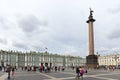 View of Palace square, Winter Palace and Alexander column. Saint Ã¢â¬â Petersburg. Royalty Free Stock Photo